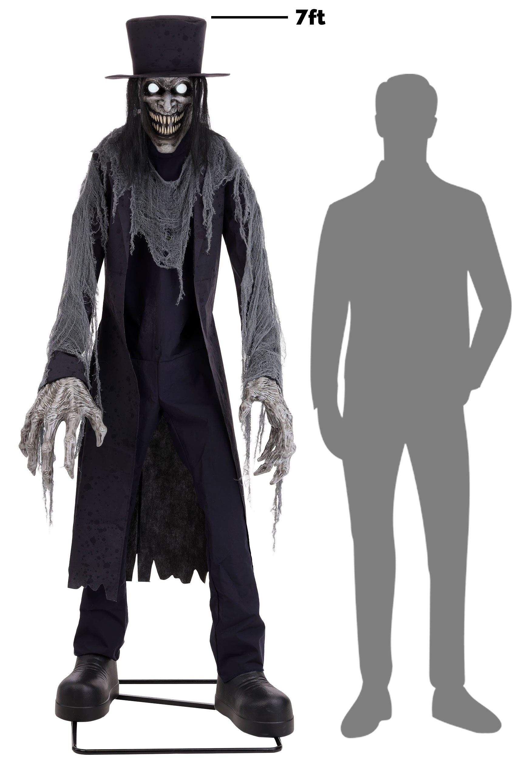 7ft Bavroga the Shadow Man Halloween Animatronic
