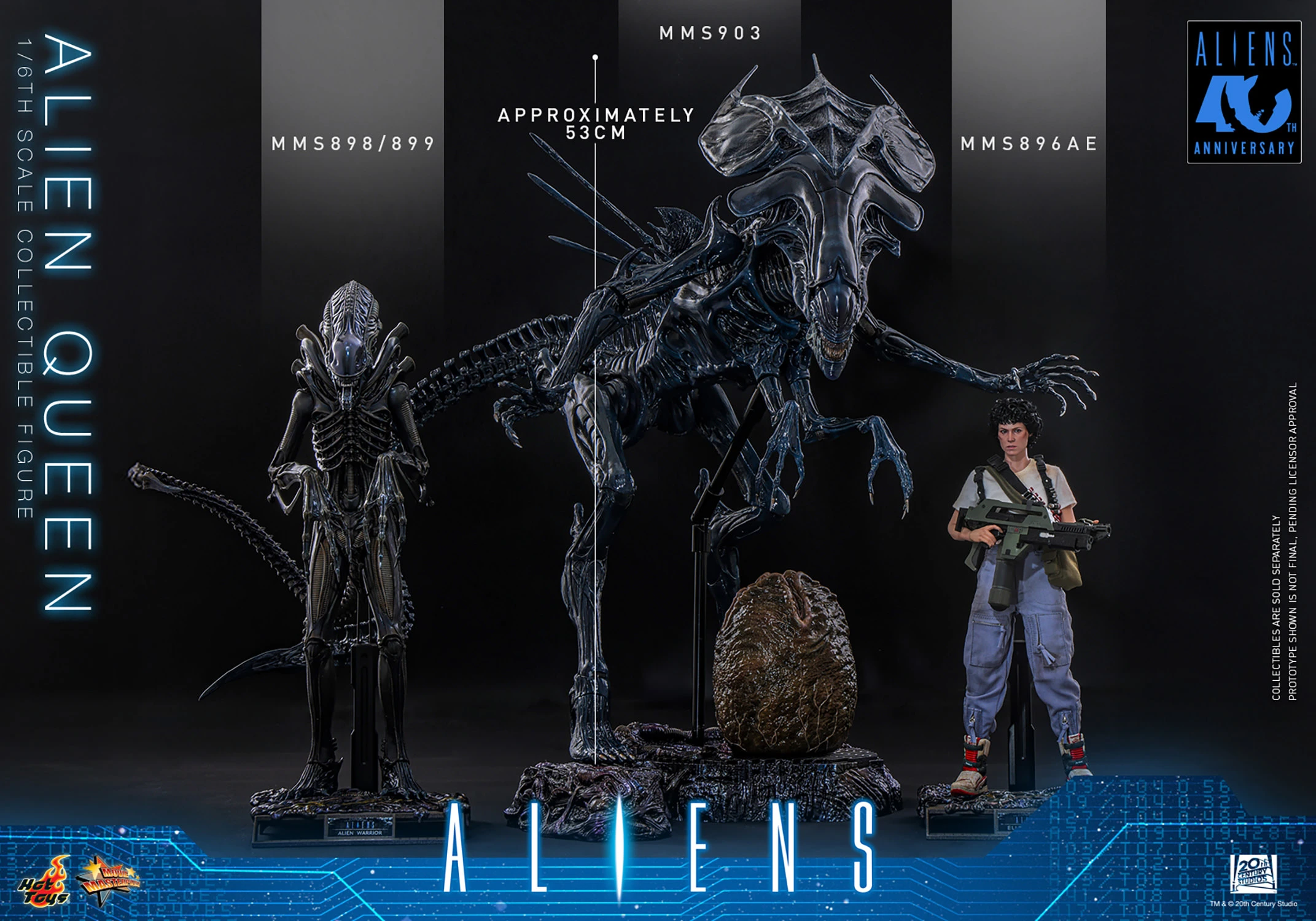 Hot Toys Aliens 40th Anniversary - Alien Queen 1/6 Scale Action Figure