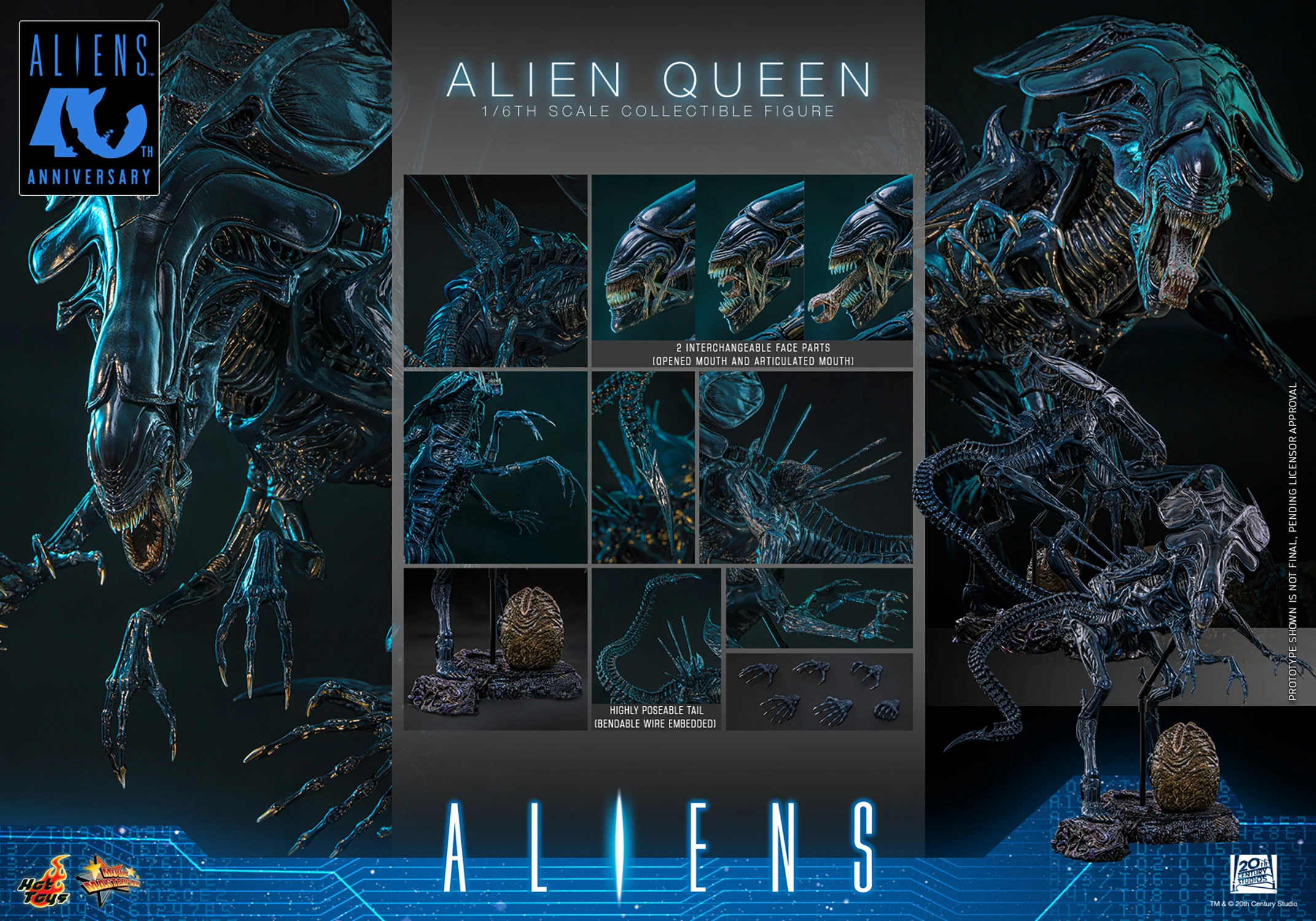 Hot Toys Aliens 40th Anniversary - Alien Queen 1/6 Scale Action Figure