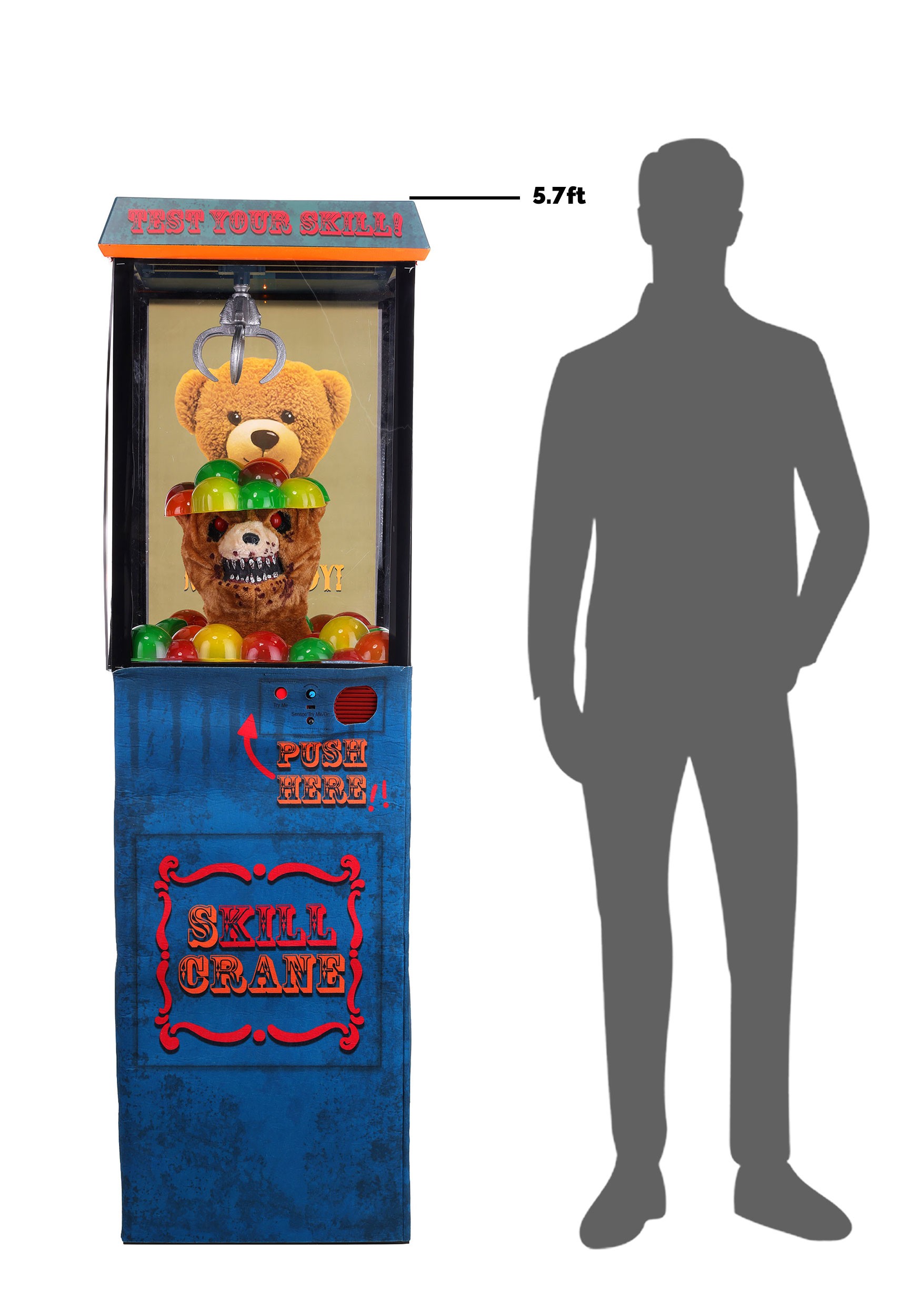 5.7ft Kill Crane Grabber Halloween Animatronic