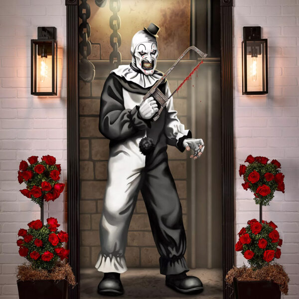 Terrifier - Art the Clown Door Cover (Spirit Halloween)
