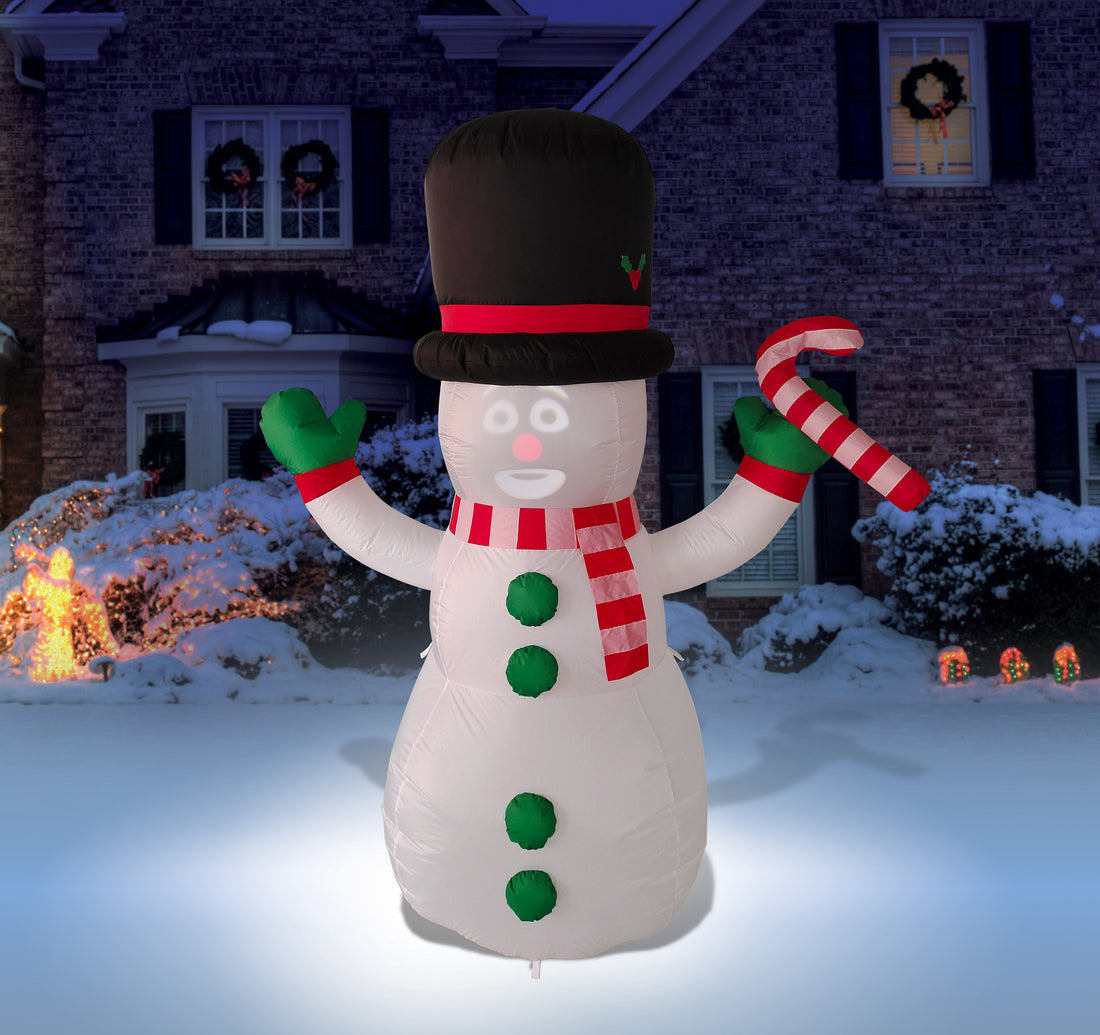 Animated Inflatable 7ft FrostByte with Projector & Speaker