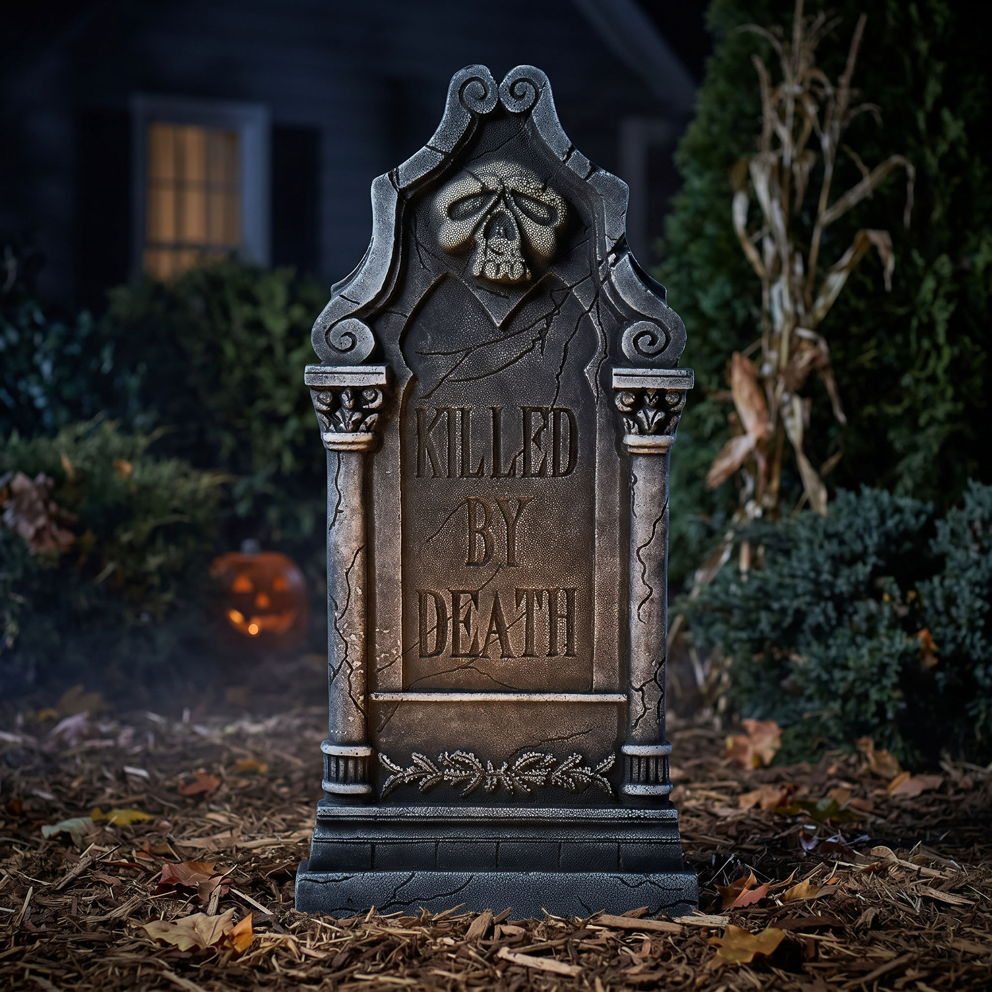 Large 90cm Tombstone - Killed by Death