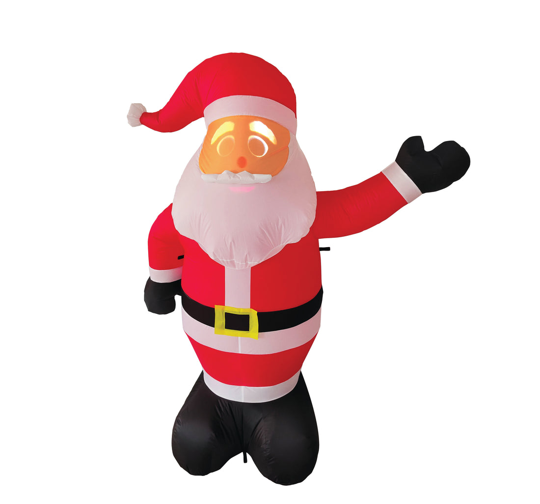 Animated Inflatable 7ft SanTek Claus with Projector & Speaker