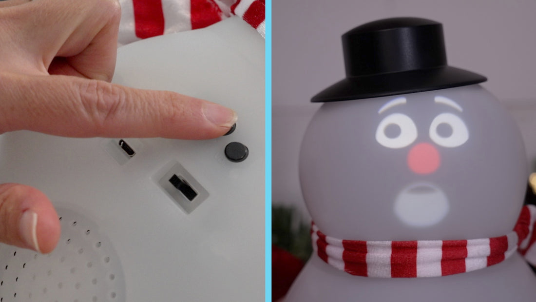 Animated Frostbyte Snowman with Projector & Speaker