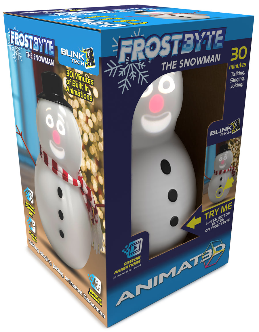 Animated Frostbyte Snowman with Projector & Speaker