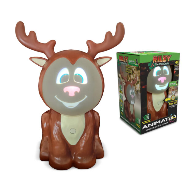 Blink Tech Rilet the Rendroid animated christmas decor