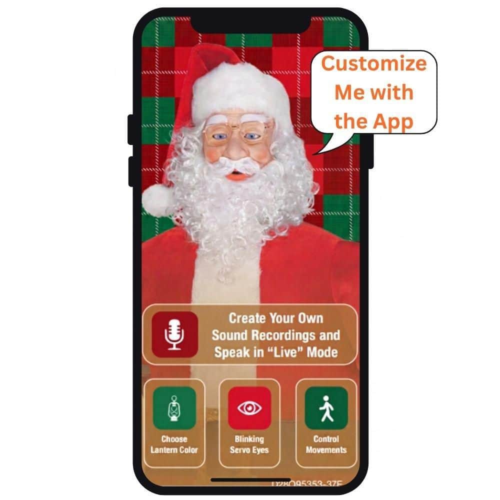 6.5ft App Controlled Santa Animatronic