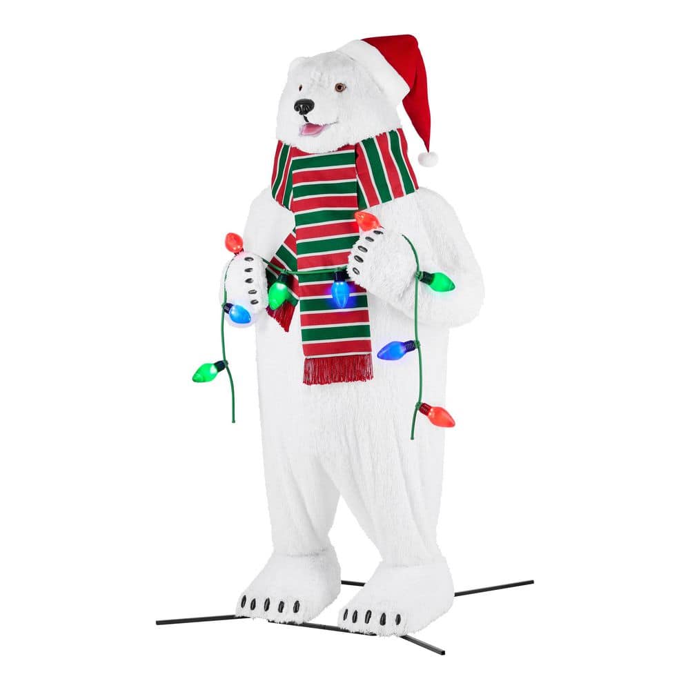 10ft Giant Polar Bear Christmas Animatronic
