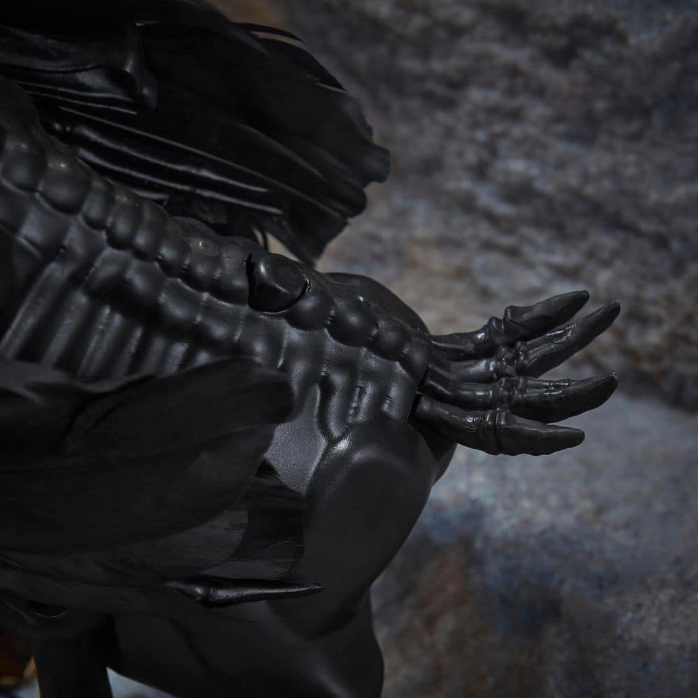 Animated LED Skeleton Black Crow