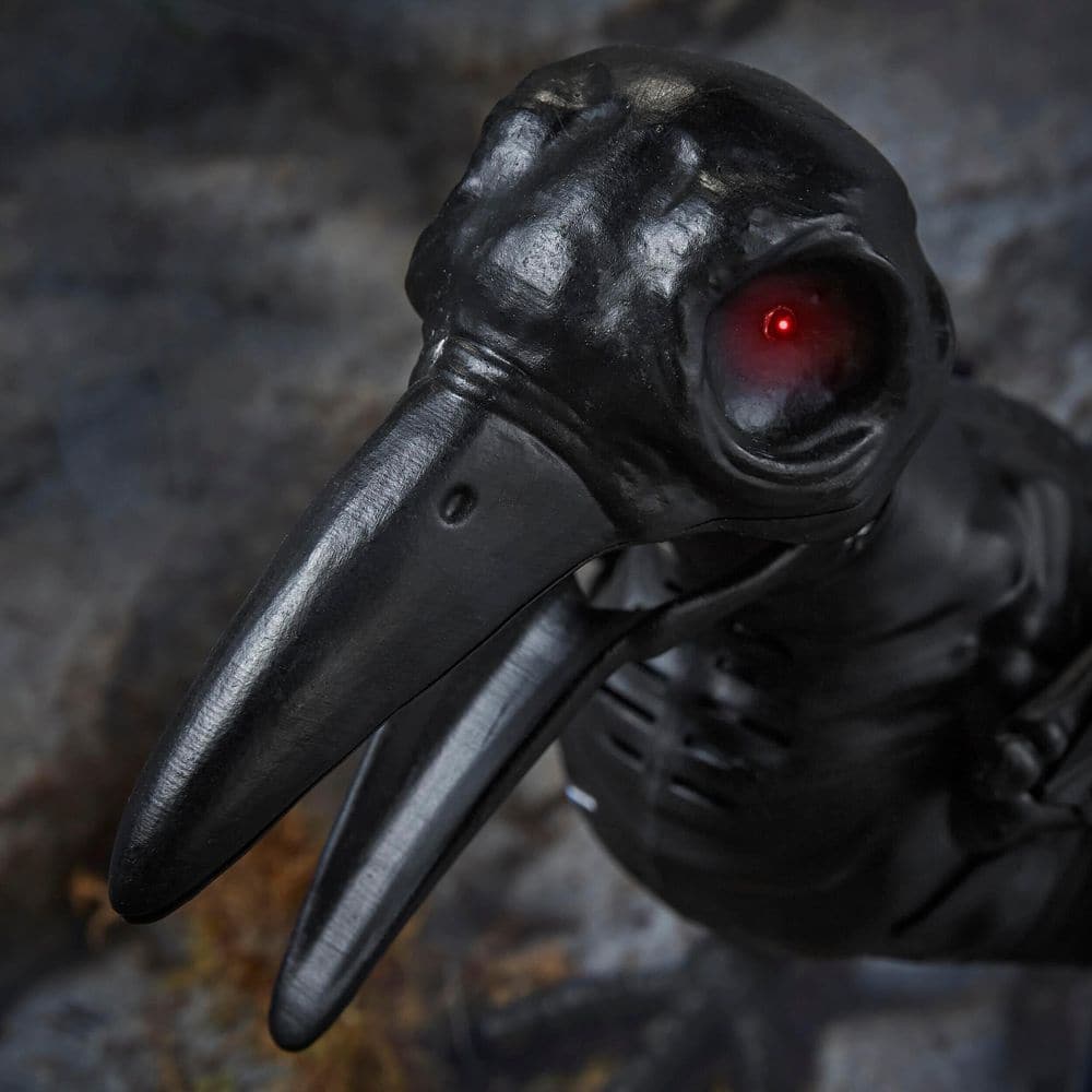 Animated LED Skeleton Black Crow