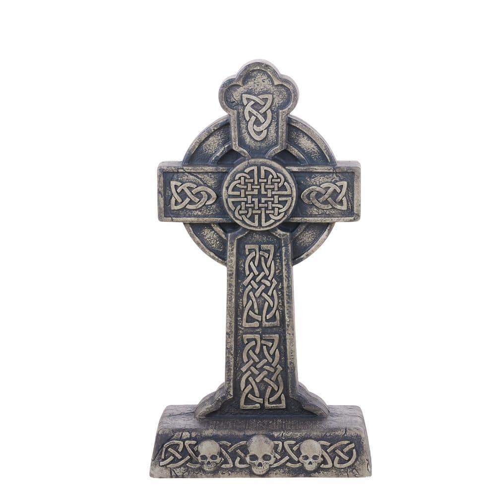 3ft Large Celtic Cross Blow Mould Tombstone