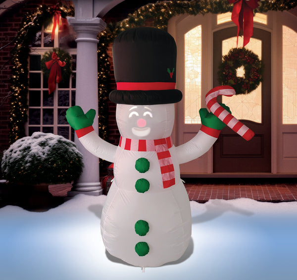 Animated Inflatable 7ft FrostByte with Projector & Speaker