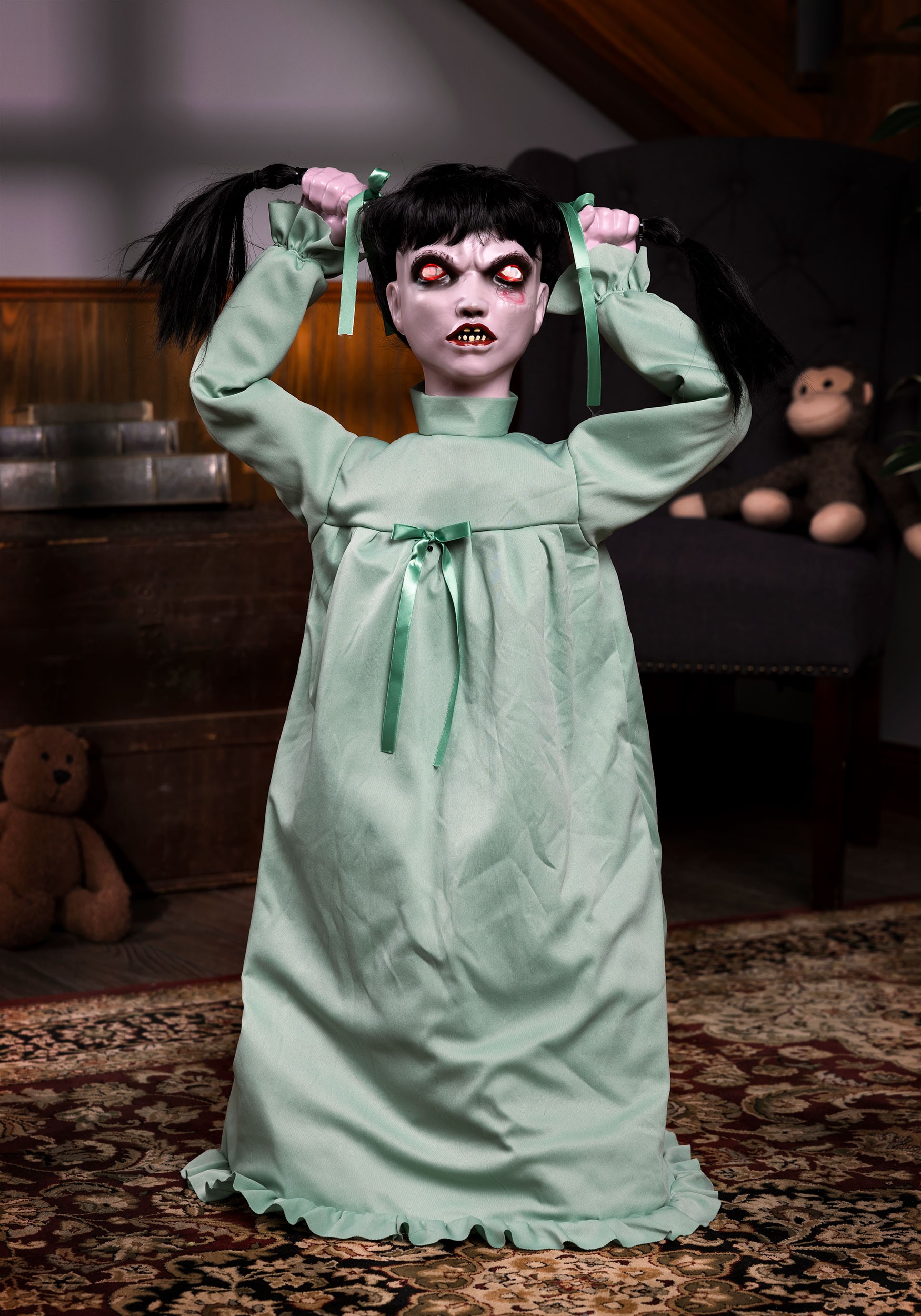 3FT Tantrum Tina the Disturbing Doll Halloween Animatronic