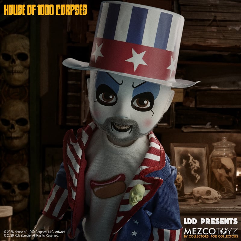 MEZCO Living Dead Dolls House of 1000 Corpses - Captain Spaulding
