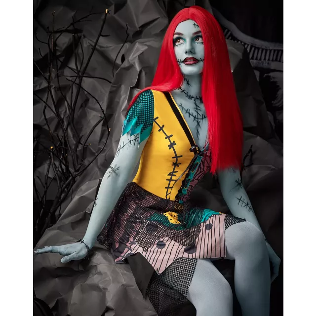 The Nightmare Before Christmas - Sally Costume & Wig (Spirit Halloween)