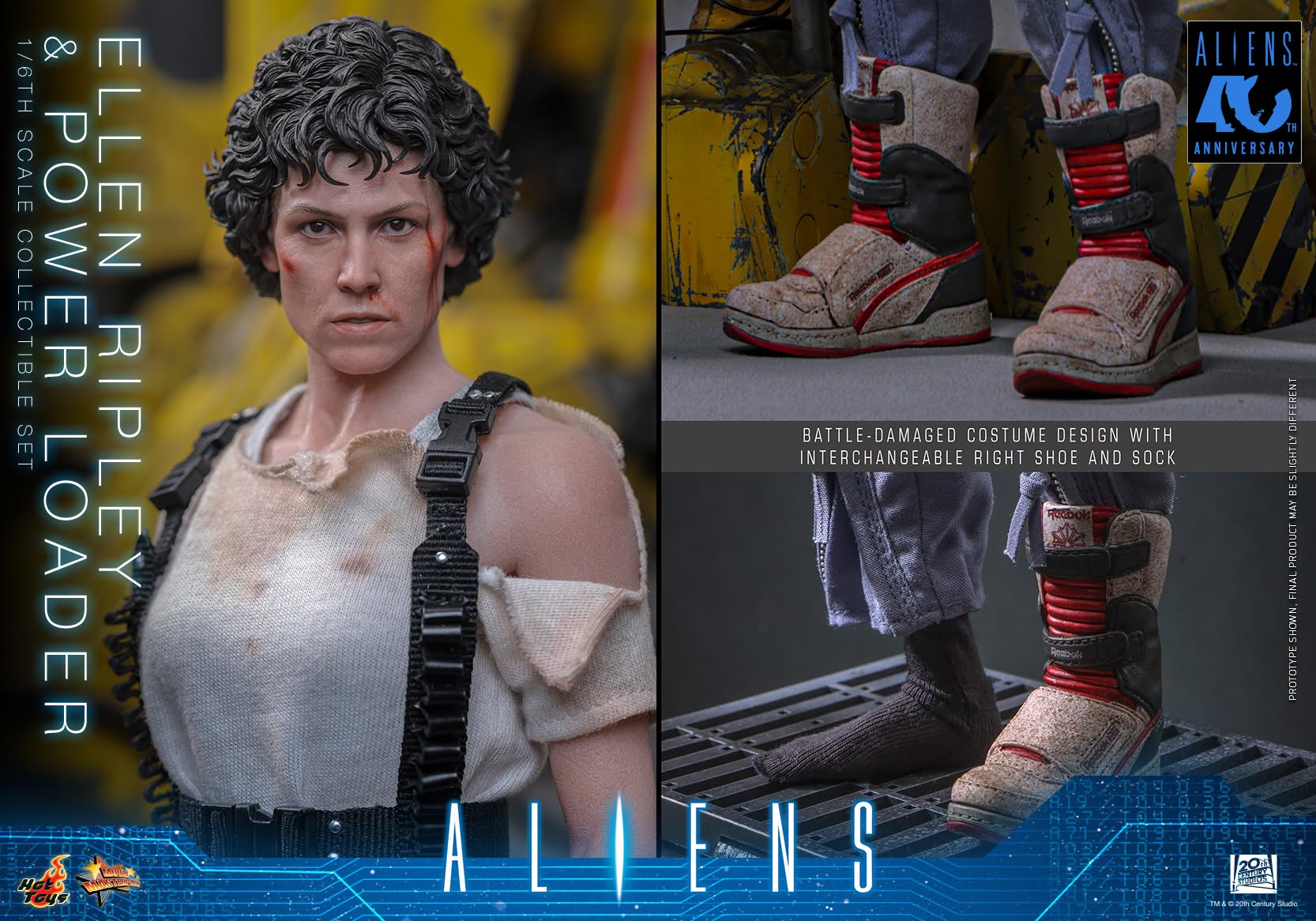 Hot Toys Aliens (40th Anniversary) – Power Loader & Ellen Ripley 1/6 Scale Action Figure