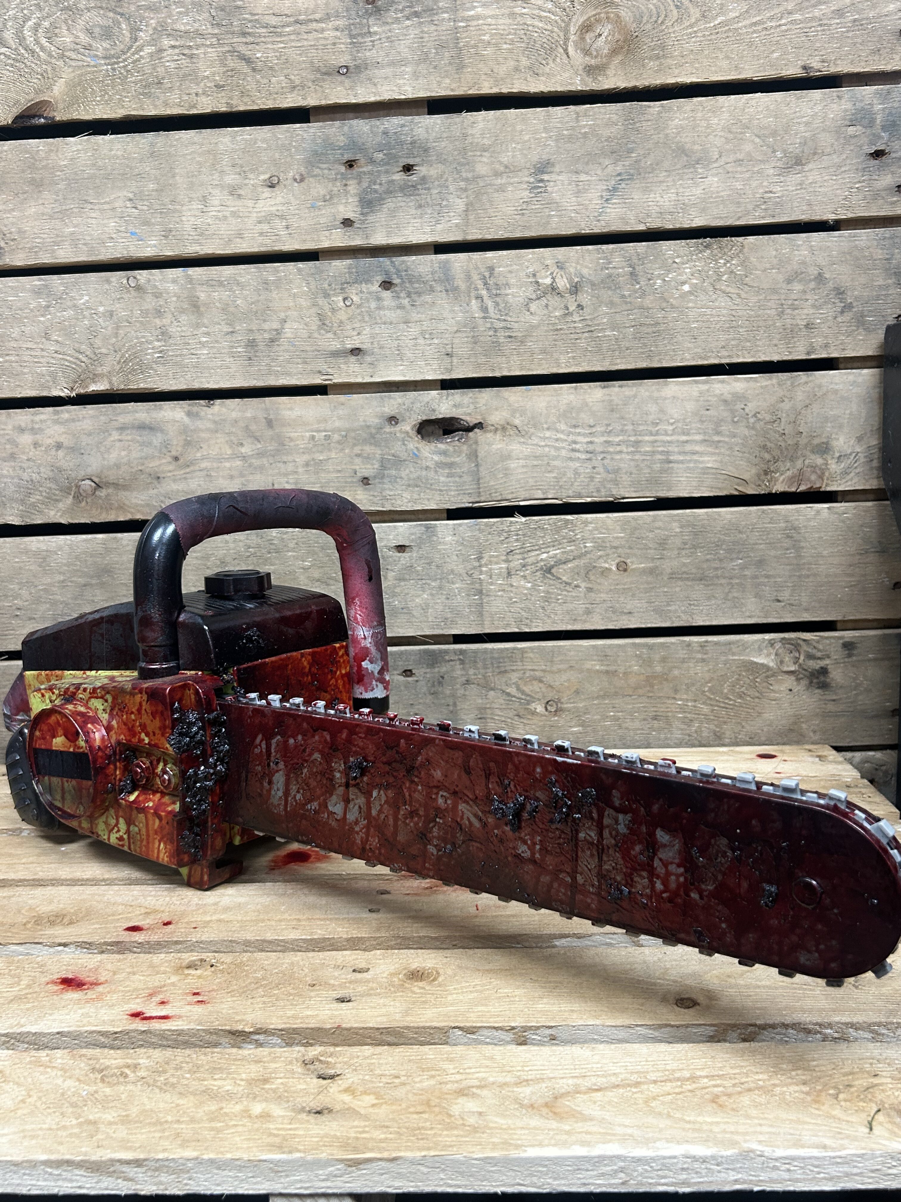 Texas Chainsaw Massacre Chainsaw Prop - Custom Bloody