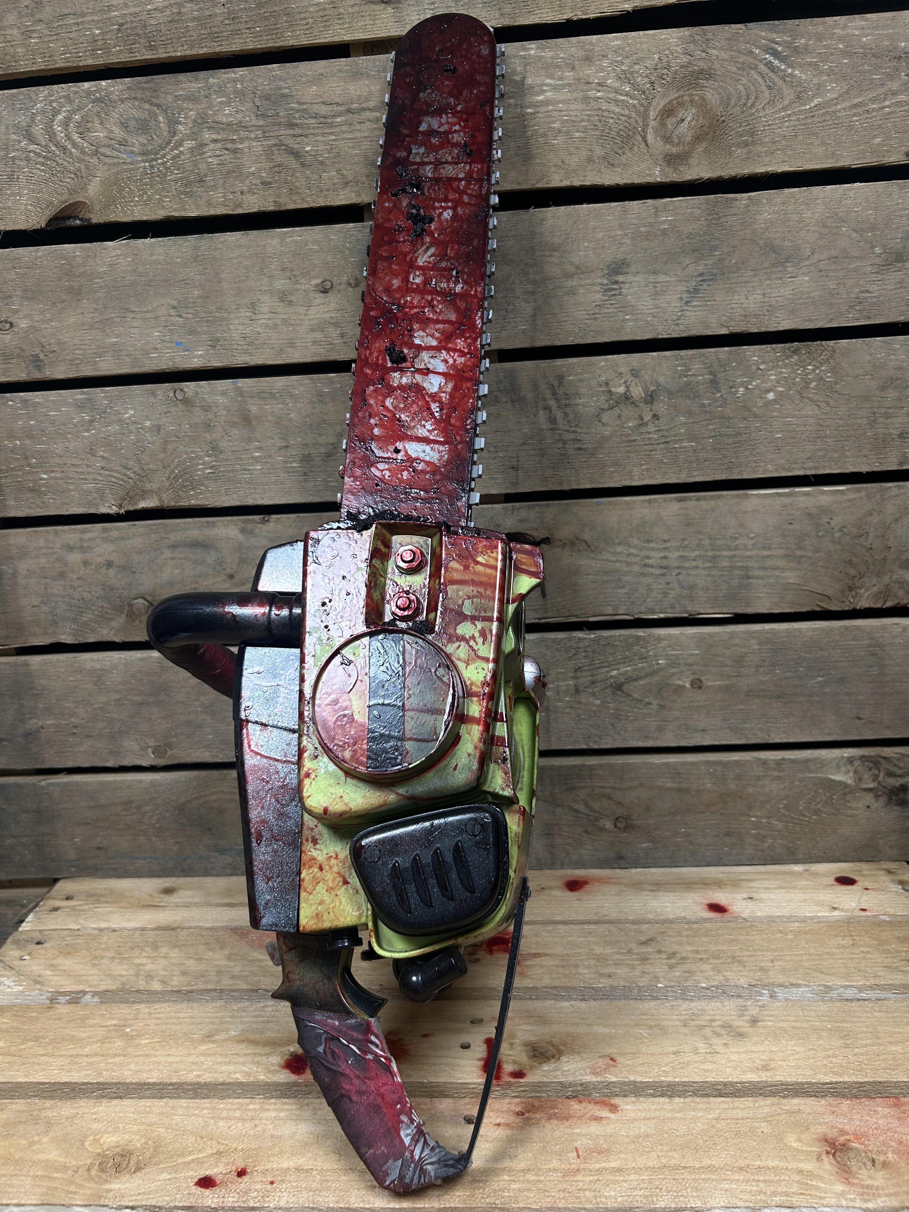 Texas Chainsaw Massacre Chainsaw Prop - Custom Bloody