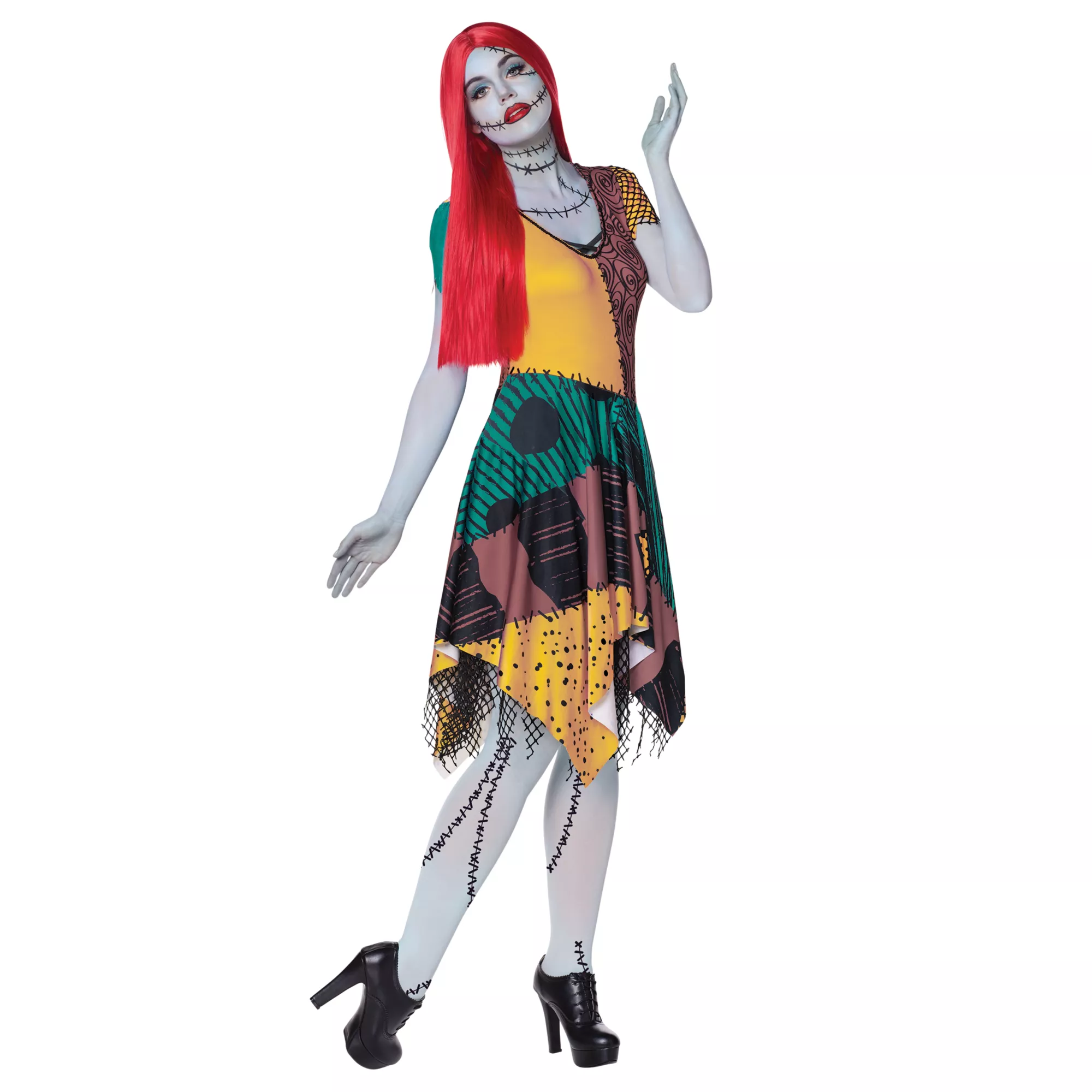 The Nightmare Before Christmas - Sally Costume & Wig (Spirit Halloween)